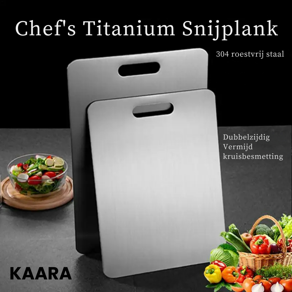 Chef's Titanium™ Snijplank  Maak je voedsel veilig! Vandaag extra korting