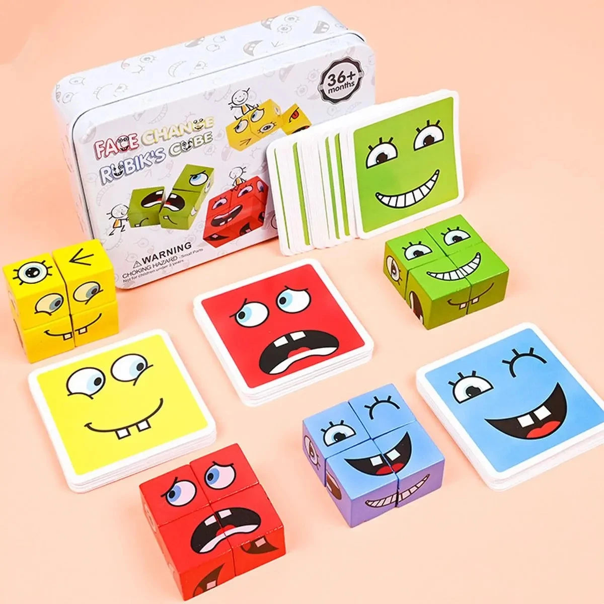 Emotieblokjes Montessori Spel  Zie je kind zich snel ontwikkelen (50% KORTING)